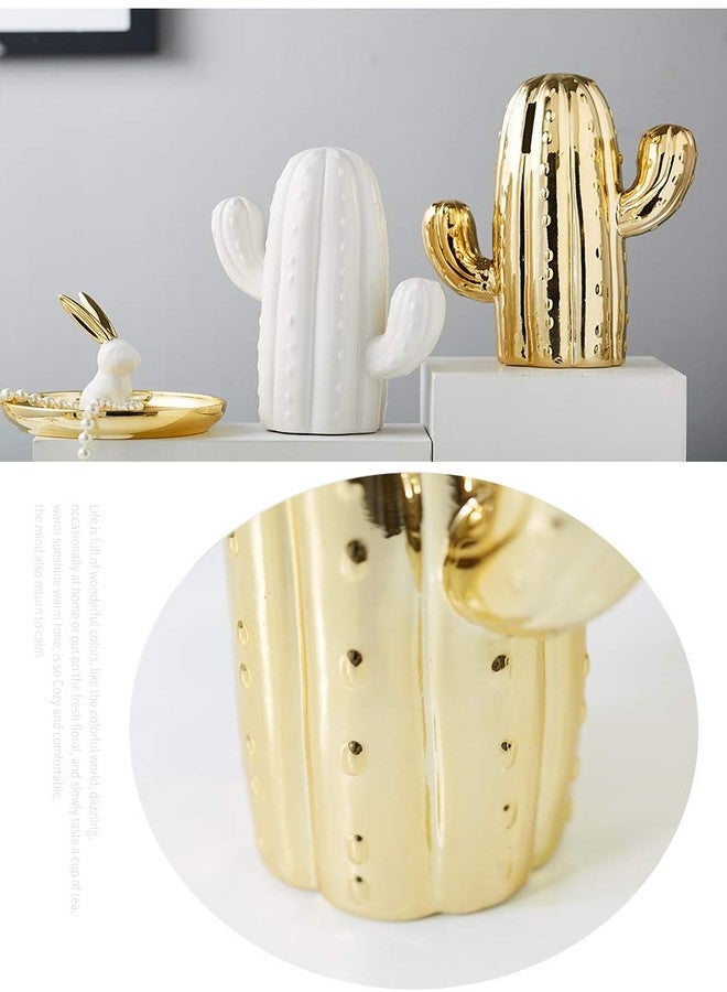 MASSJOY Ceramic Cactus Piggy Bank, Home Living Room Wine Cabinet Decoration Gift. - Image 5